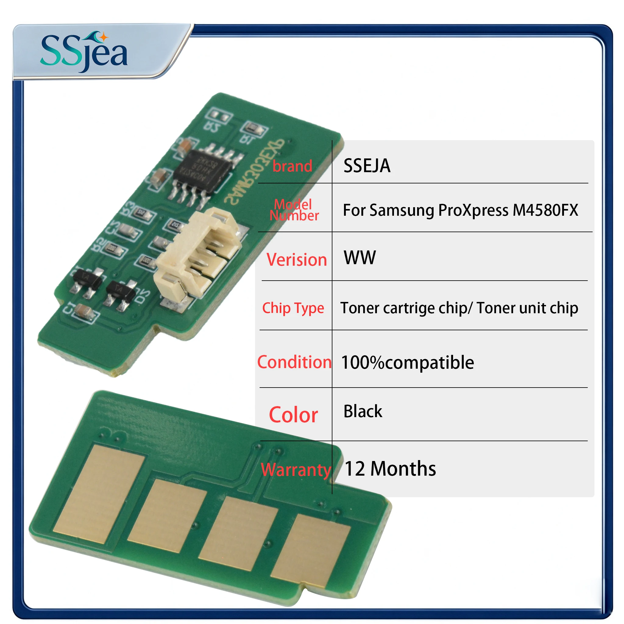 4pcs MLT-R303 MLT R303E Drum Reset Chip MLT R303 Drum Chip For Samsung ProXpress M4560FX M4580FX SL-M4580FX M4560 M4580 Imaging