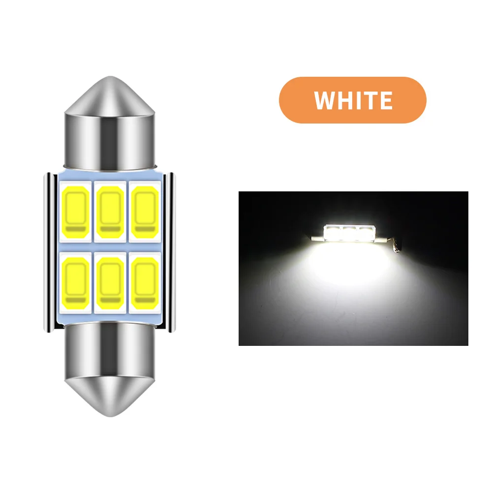 4 Stücke C5W Led Auto Girlande-31mm 36mm 39mm 42mm für Auto Kennzeichenbeleuchtung Leselampe Weiß Kristall Blaue Farben