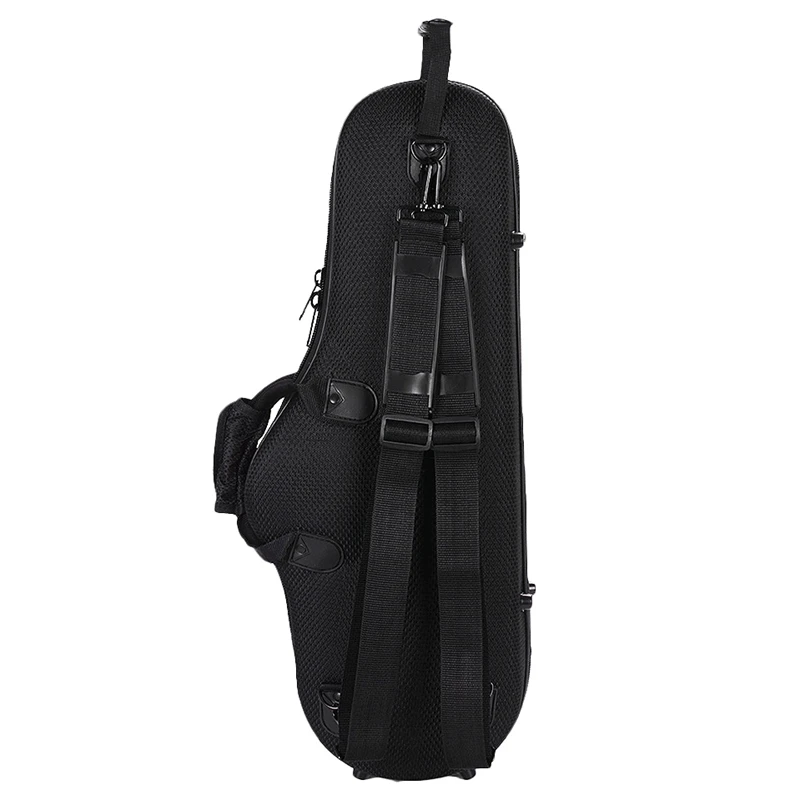 Water-Resistant Oxford Fabric Alto Saxophone Big Bag Box Sax Soft Case with Adjustable Shoulder Strap,Black