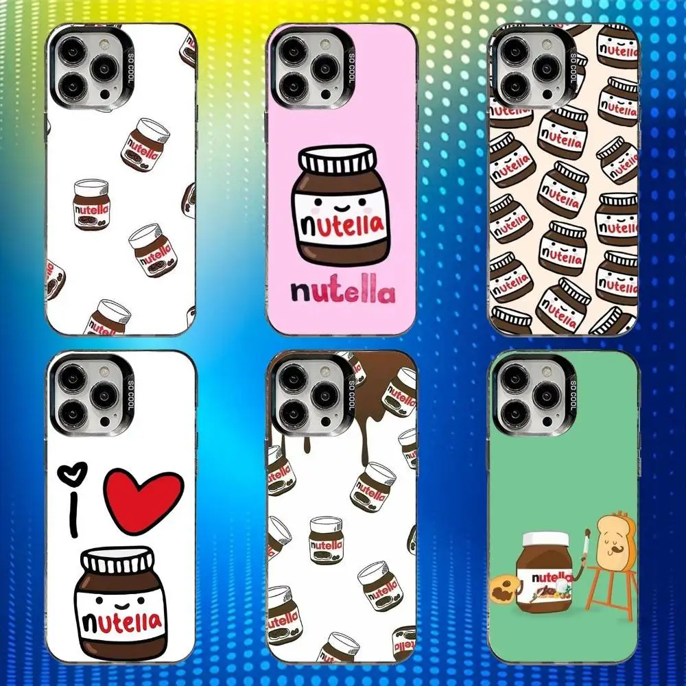 

N-Nutella Chocolate Phone Case For iPhone 16,15,14,13,12,11,Mini,Pro,SE,MAX White Matte Shockproof Cover
