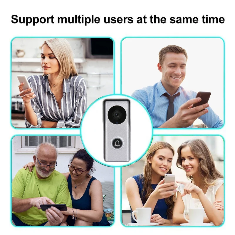 1080P 7 Inch Touch Screen Doorbell Metal Tuya Smart Wifi Video Intercom System for Home Waterproof Door Phone