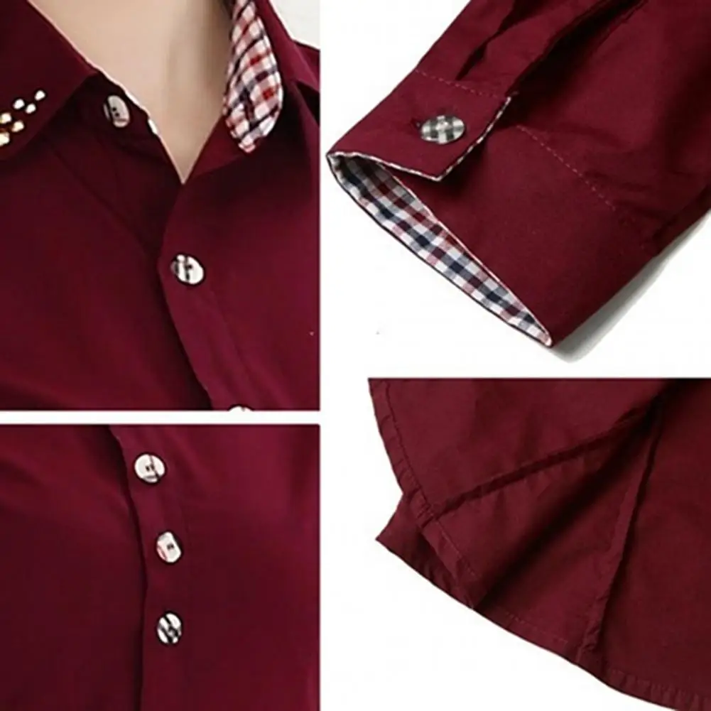 Camisa de algodón con cuello vuelto, blusa ajustada de manga larga, Tops con cuello, camisa informal Formal para oficina
