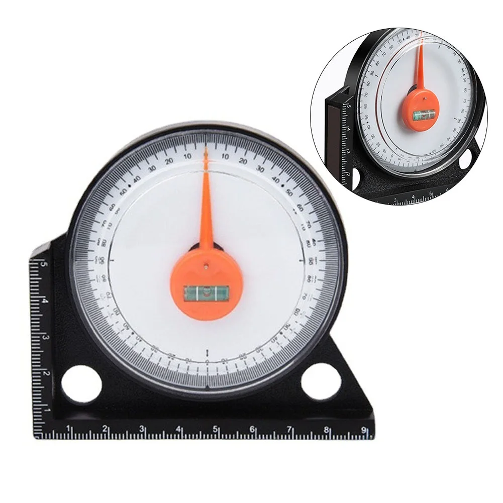 Brand New Angle Level Finder Magnetic 0-90 Degrees 92*85*13mm Acrylic + ABS Black+white Easy To Use Gauging Tools
