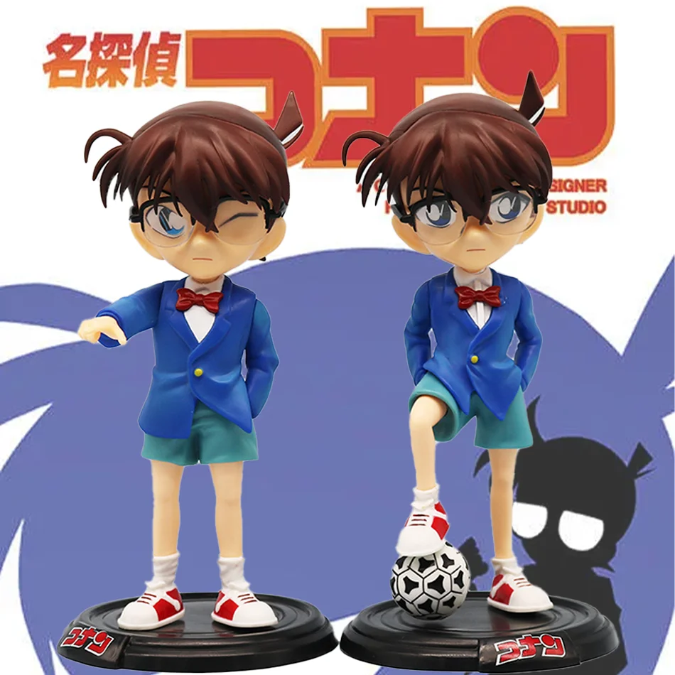 Anime detektyw Conan rysunek Lk Kudou Shinichi Edogawa Konan Anime figurki pcv Model kolekcjonerski statua lalki dla dzieci zabawki