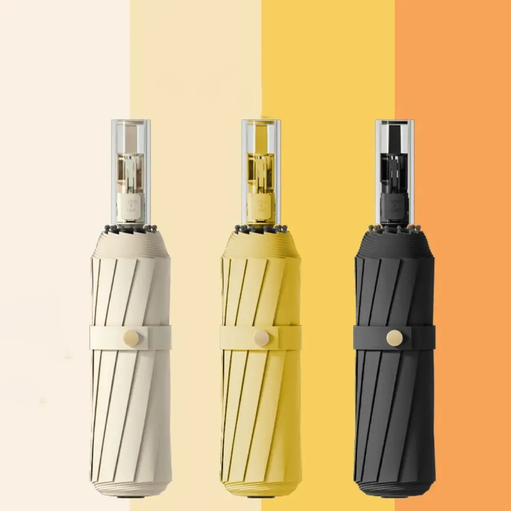 

Ветрозащитный складной зонт с прочной рамой, быстро открывающийся автоматический зонт, виниловый антиотскок, большой зонт двойного назначения