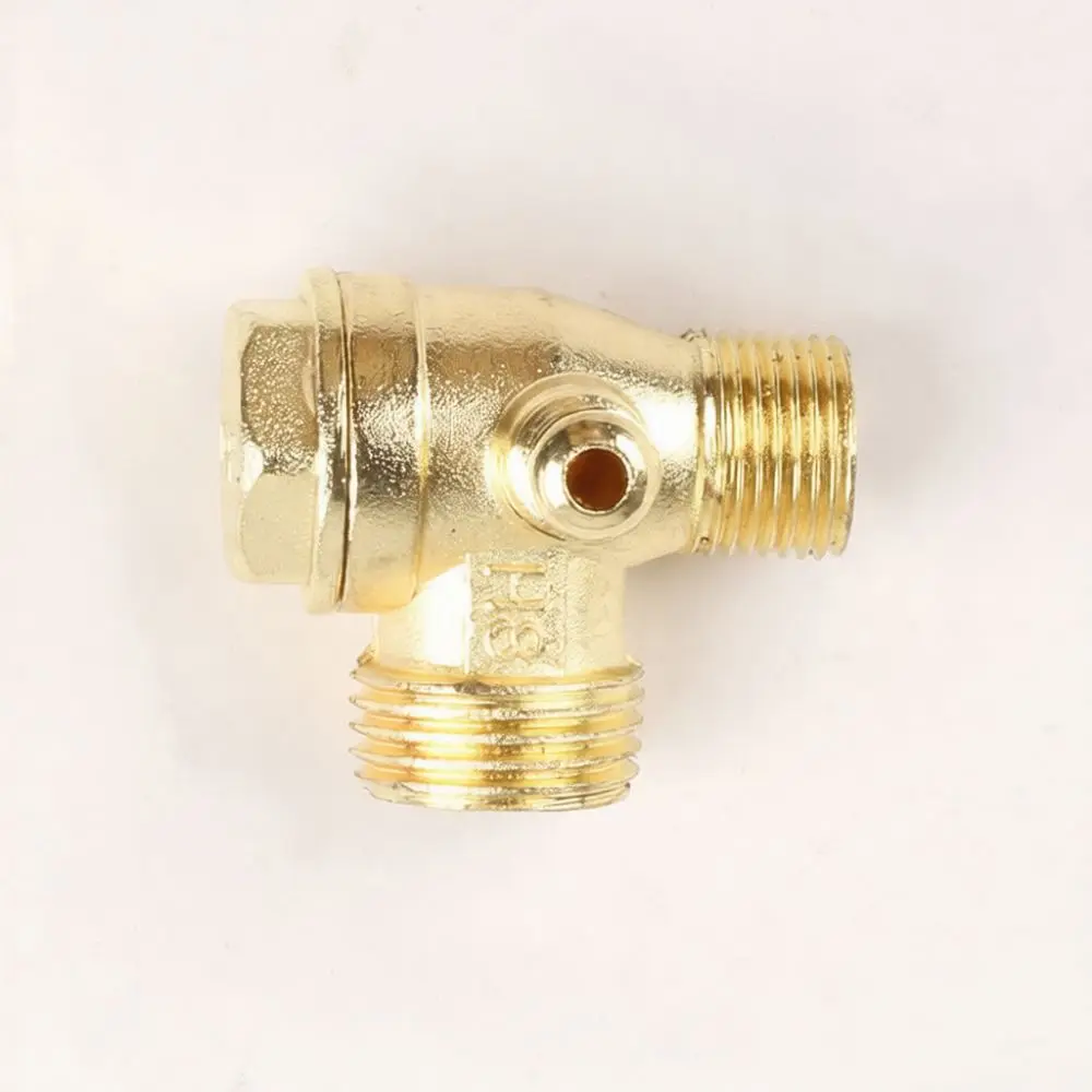 Oil Free Air Compressor One Way Valve Brass Zinc Alloy Connector Spare Part For Pneumatic Tools Air Flow Control