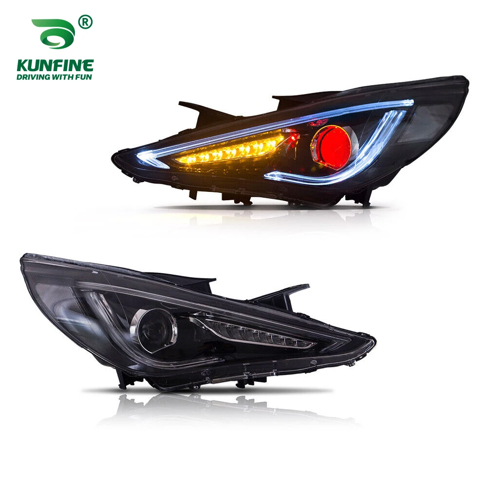 2x Car Headlight Assembly For Hyundai Sonata 2011-2014 LED Car Tuning Light Parts Car Styling Head Lamp Plug And Play A Pair