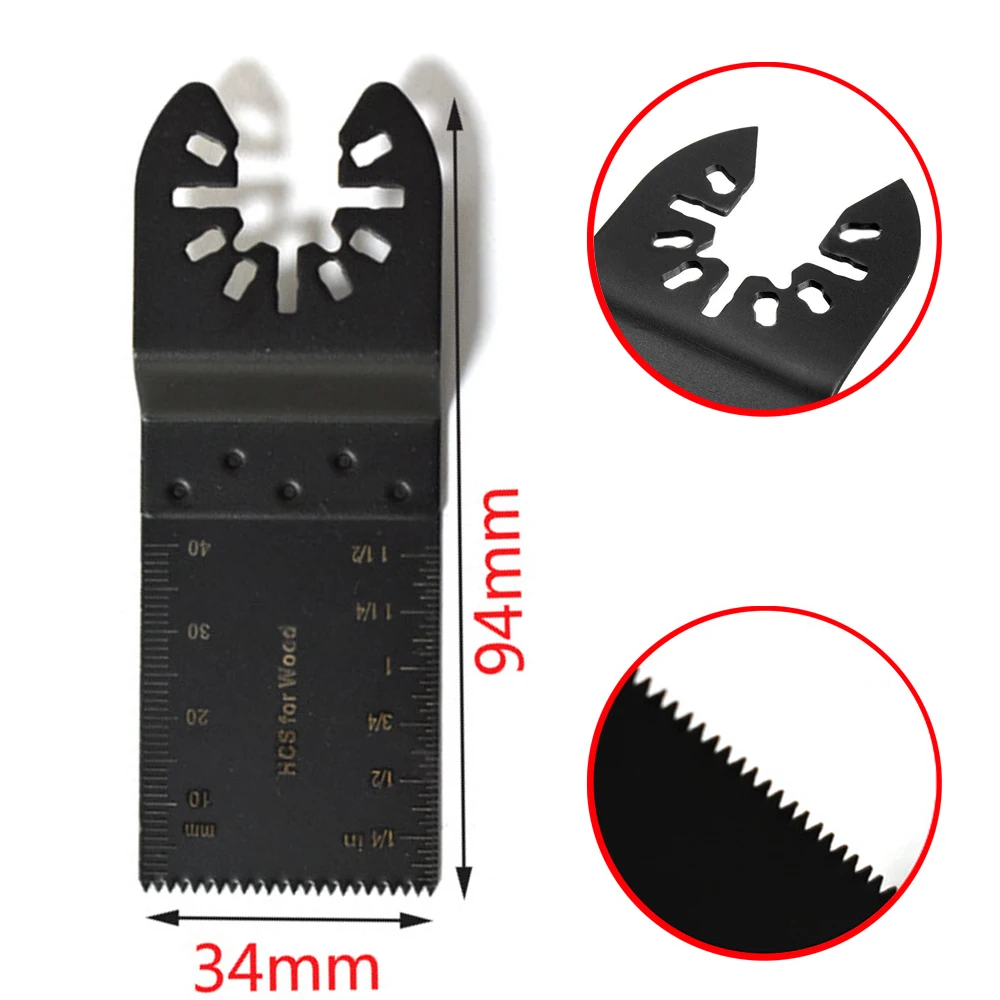 34mm Universal Saw Blade Set Oscillating Multi Tool Straight Scale Multitools Cutting Wood Saw Blades For Fein Multimaster Power