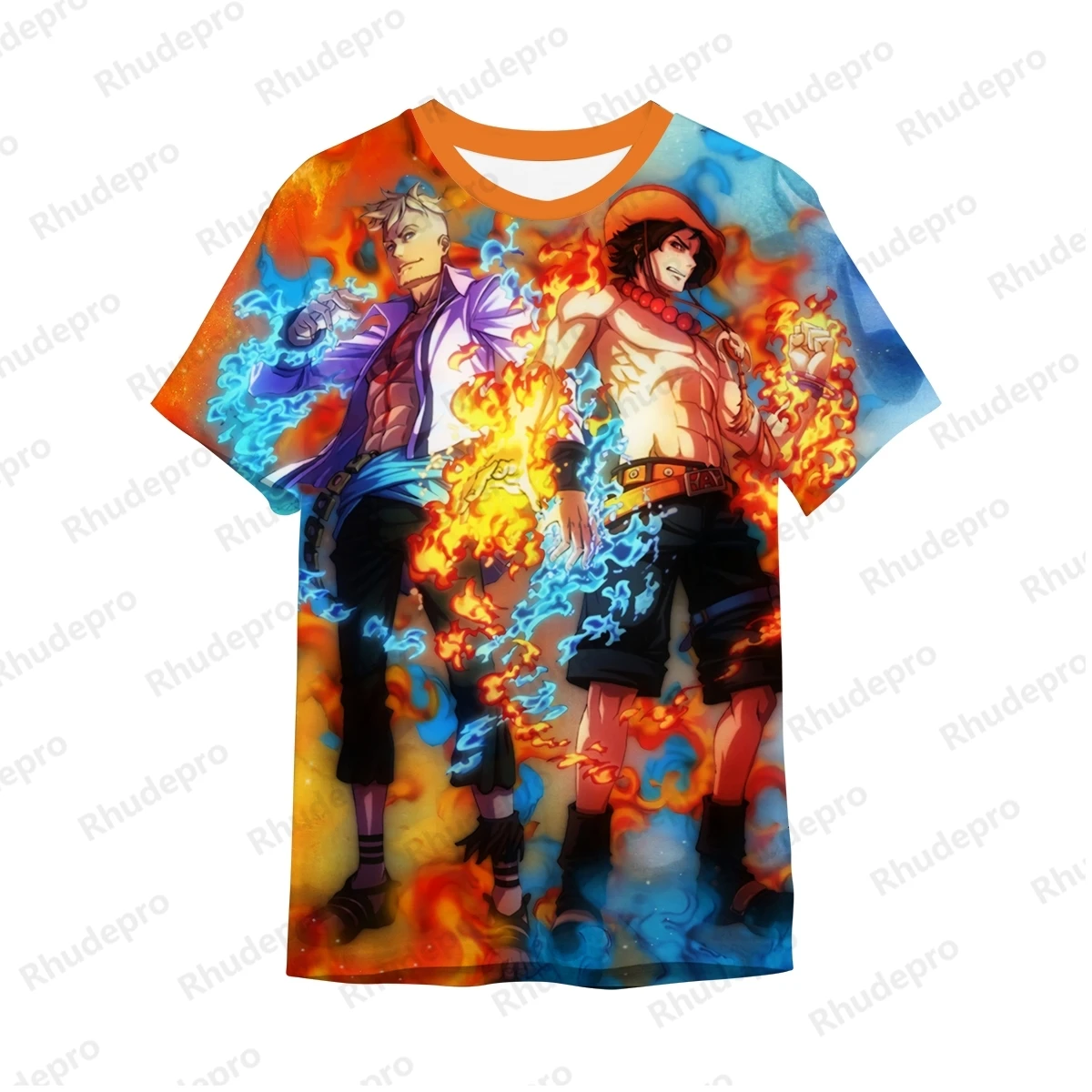 Monkey D rufy Men Gift Fashion t-shirt Y2k One Piece Roronoa Zoro Streetwear bambini top abbigliamento abbigliamento manica corta