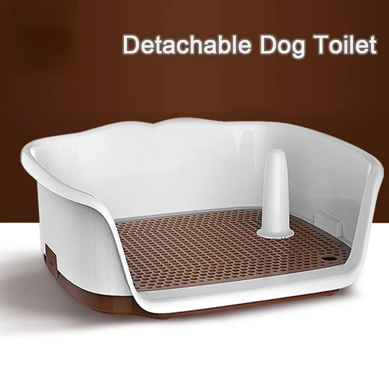 

Portable Teach Cat Dog Toilet Plastic Double Layer Dog Pad Training Cat Puppy Toilet Pee For Small Dogs Pet Self Cleaning Toilet