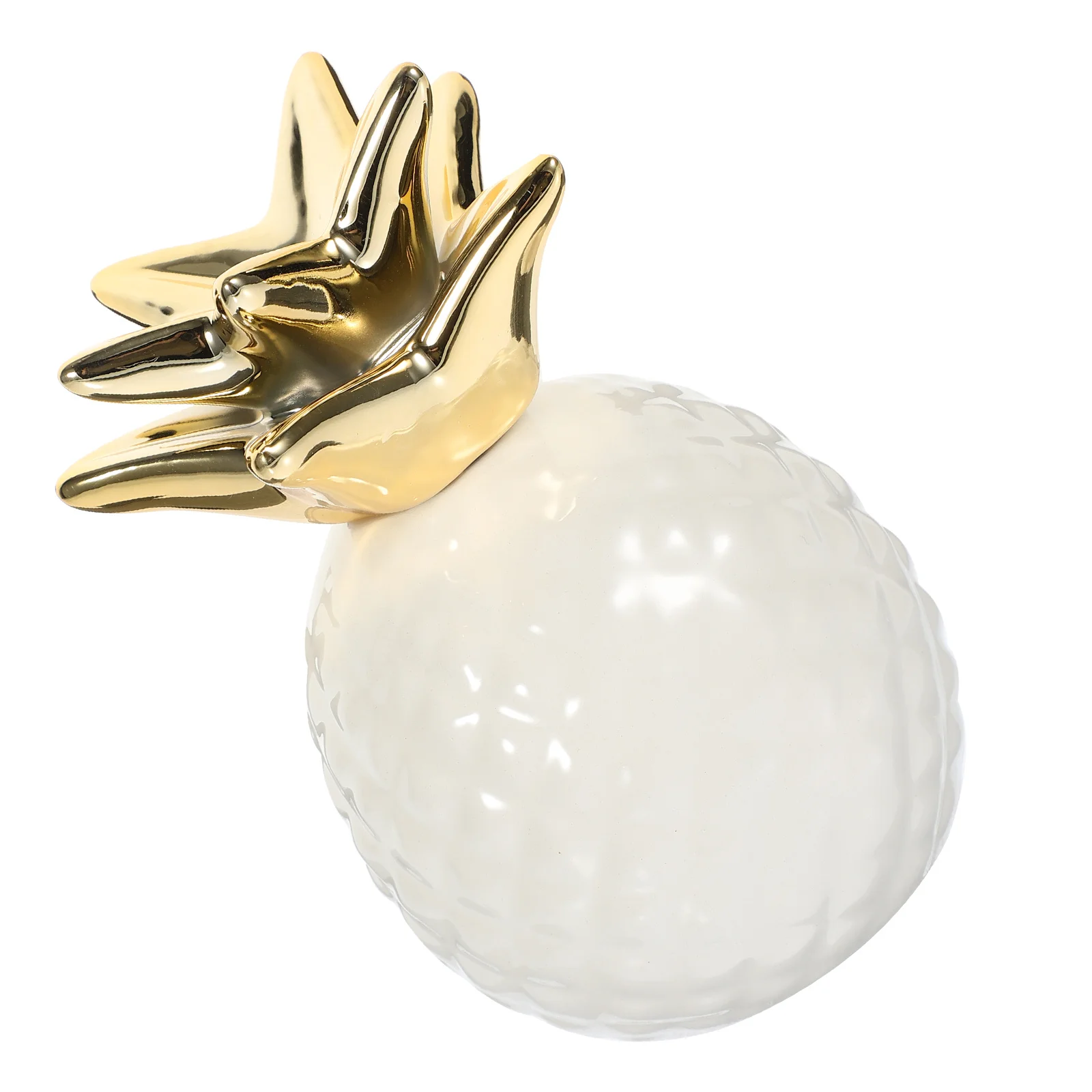 

Ceramic Pineapple Patterned Money Bank Novelty Coin Holder Home Accent Piggy Bank Pineapple Coin Box Party Themed Money Box