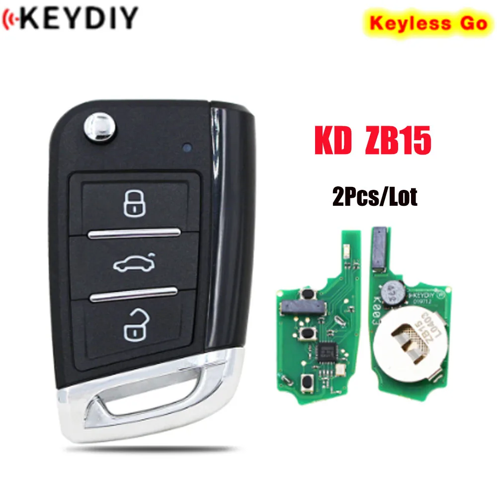 2Pcs/Lot KEYDIY KD ZB15 ZB Smart Key Keyless go Remote Car Key Remote for KD tools