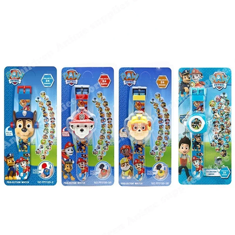 

Paw Patrol Toys 3D Projection Watch Anime Figures Marshall Skye Puppy Model Patrulla Canine Kids Toys for Children Birthday Gift