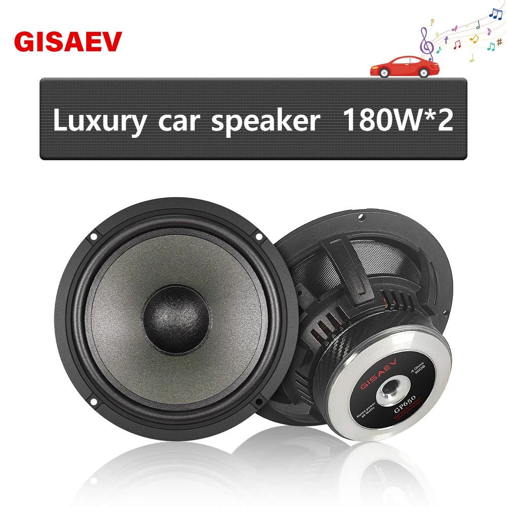 

GP650 luxury car high-quality 6.5-inch car speaker 180W high fidelity car stereo lossless modification mid bass speaker