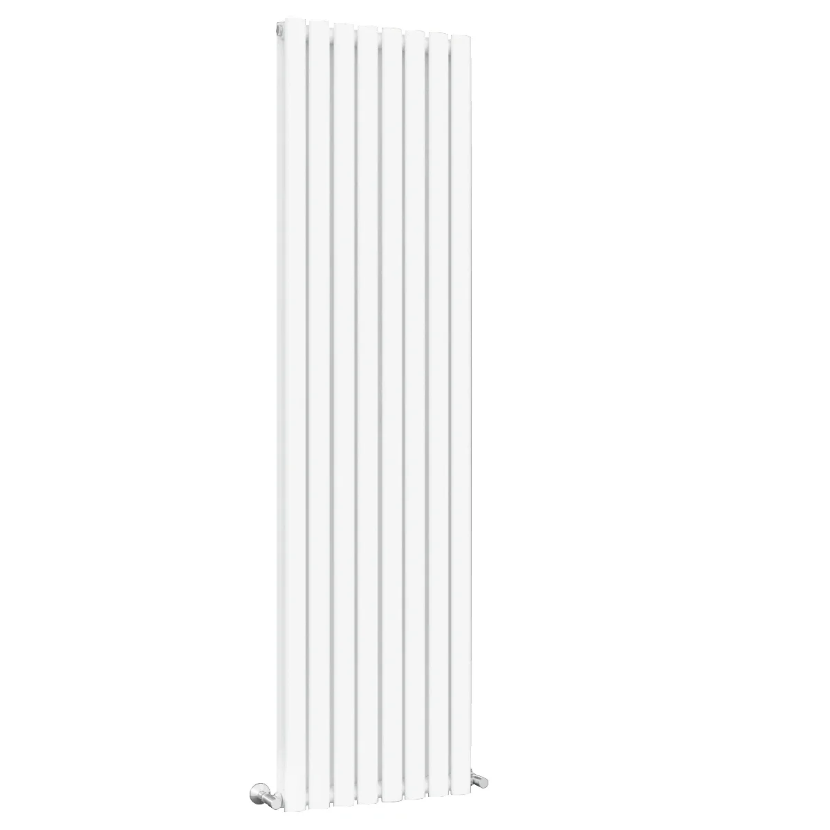 Thick Steel CE UKCA White Vertical Designer Radiator With an Attractive White Powder Coated Finish