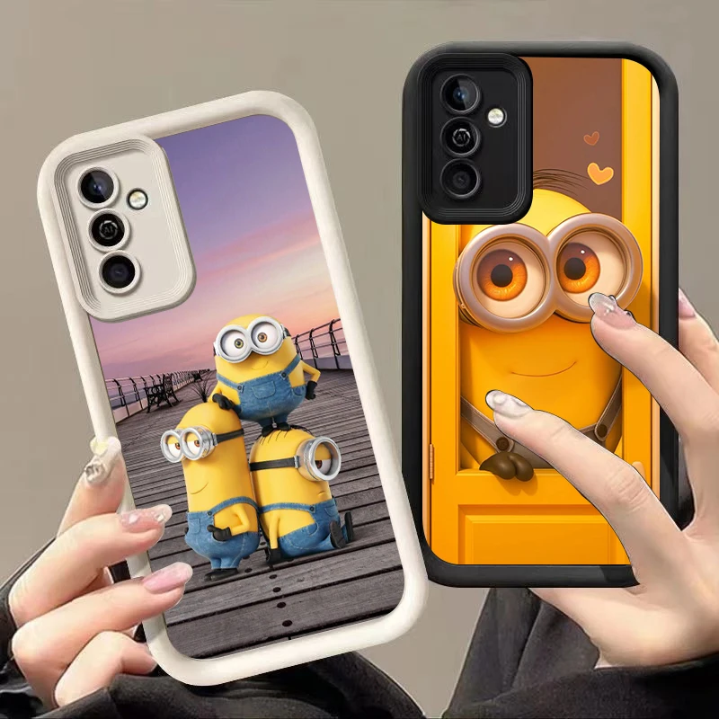 Cartoon M-Minions Phone Case For Samsung Note 20 Ultra A03 Core A04 A05 S A01 A06 A20 A30 A50 M12 M13 M15 M34 5G M51