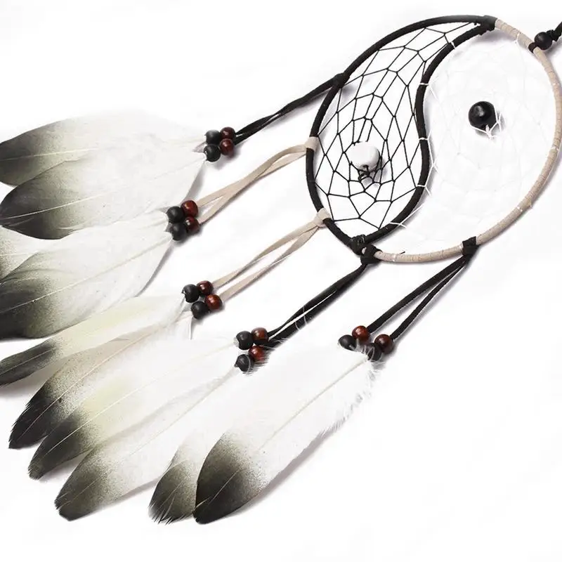 1Pcs Vintage Ji Dream Catcher Home Wall Car Hanging Decor Ornamnets Gift Feather Crafts Dreamcatcher Nets Dropshipping