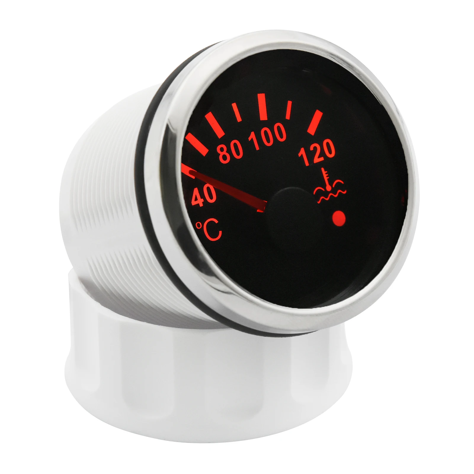 Waterproof Marine Boat Water Temperature Temp Gauge 52mm Water Temp Indicator  With Alarm Temperature Sensor 10mm 14mm 17mm 21mm