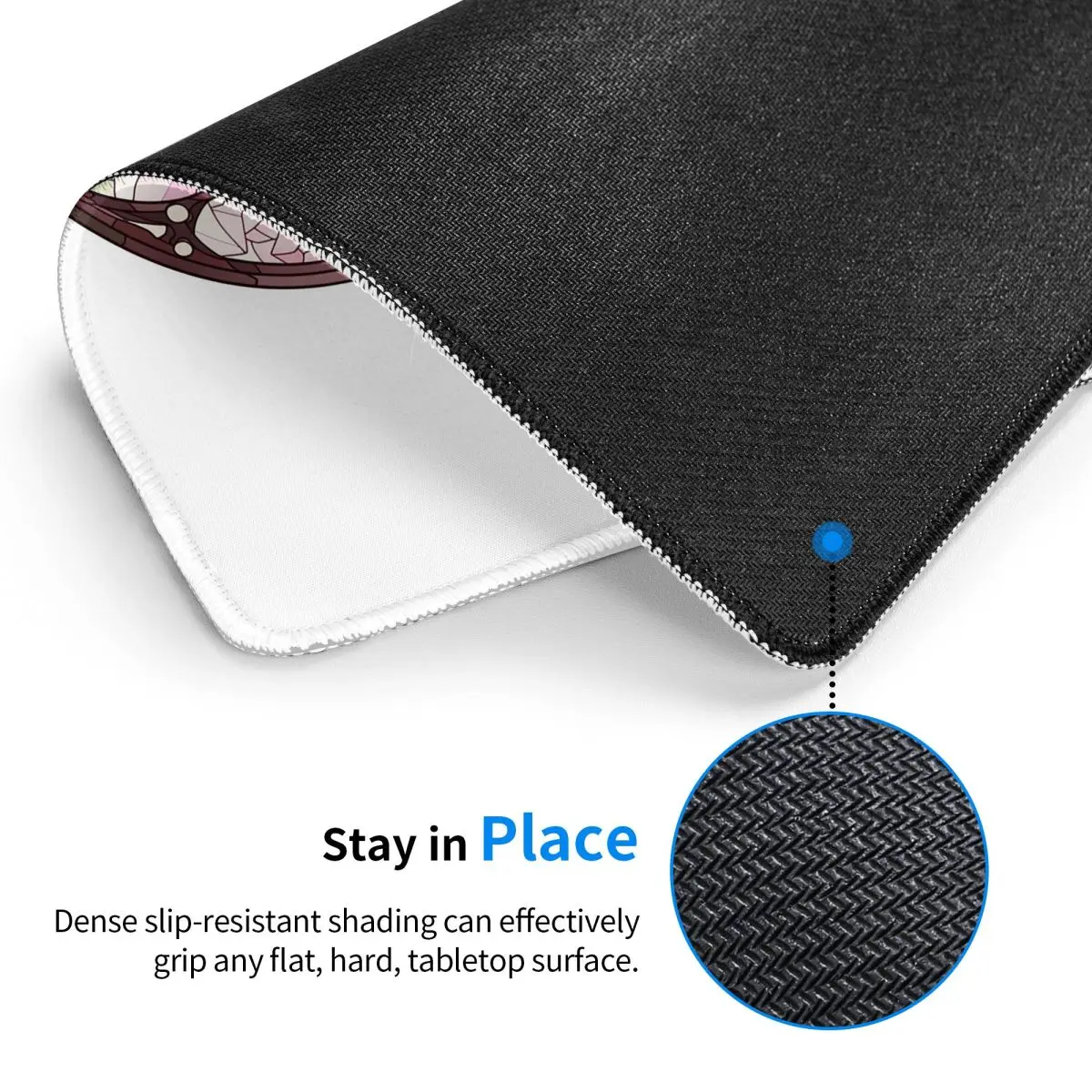 Alfombrilla de ratón Mitsuri Kanroji y Iguro Obanai, alfombrilla para teclado de ordenador, alfombrilla para ratón, Gamer, PC, portátil, escritorio, accesorios de oficina, alfombrillas para mesa