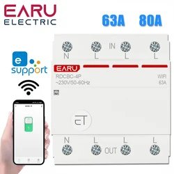 eWelink App Three Phase WiFi Circuit Breaker Smart Time Timer Relay Switch Voice Remote Control Smart House Alexa Google Home