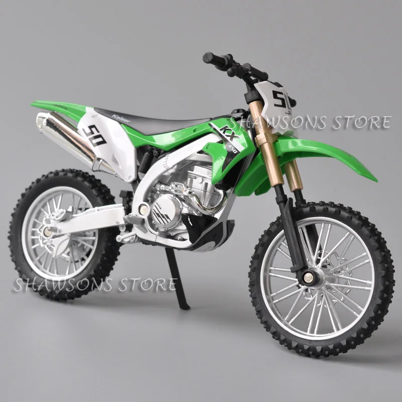 

1:12 Scale Diecast Motorcycle Model Toys KX450 KX 450 Dirt Bike Miniature Replica Collectible