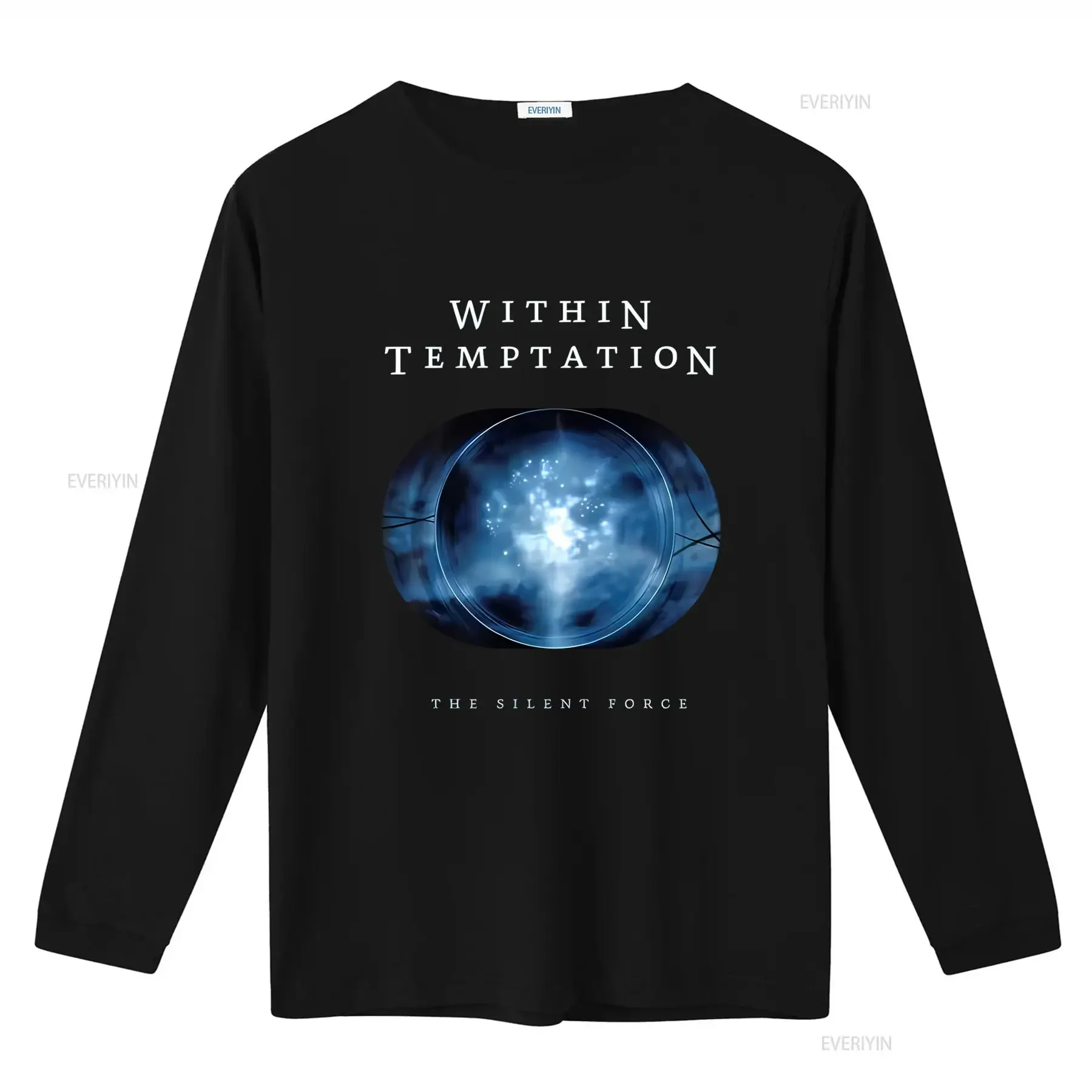 Within Temptation T Shirt The Silent Force Tracks Back Print Design vintage Washed Breathable Slightly Unisex Soft homme Casual