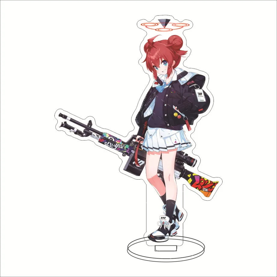 Heiße Anime Acryl Stand Action figur Spielzeug blau Archiv PVC Laser Desktop Stand Modell Spielzeug Geschenk Schlüssel anhänger 15cm