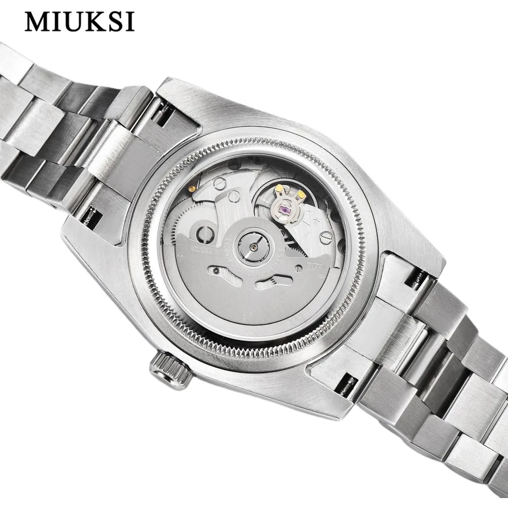 NH35 Watch MIUKSI 36mm 40mm Mechanical For Men Automatic Sapphire Stainless Steel Luxury Waterproof Wristwatch Reloj Hombre