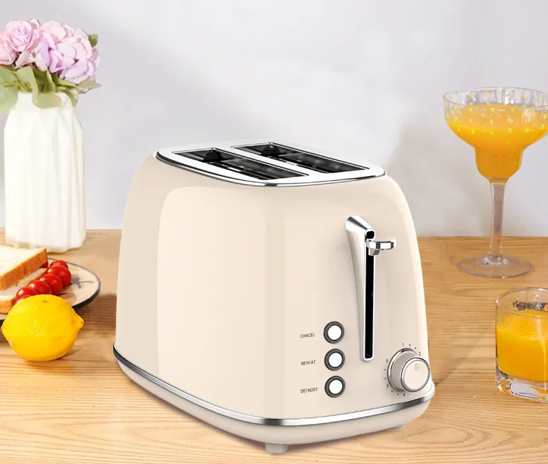 

#Toaster Home Appliance Automatic Pop Up Bread Toaster 2 slice Retro Toaster for Sandwich