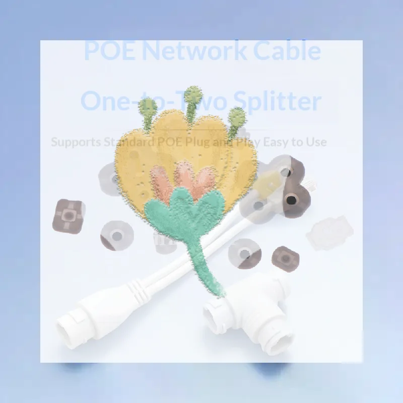 2 In 1 POE Adapter 3 Way RJ45 POE Splitter Easy Installation for DIY CCTV IP Camera Security Monitoring System
