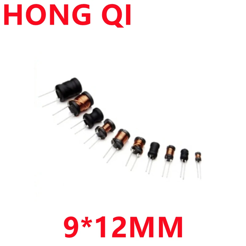 20pcs 2.2uH 3.3uH 4.7uH 6.8uH 10uH 22uH 33uH 47uH 68uH 100uH 9*12 dip Radial Leaded Power inductor 9x12mm