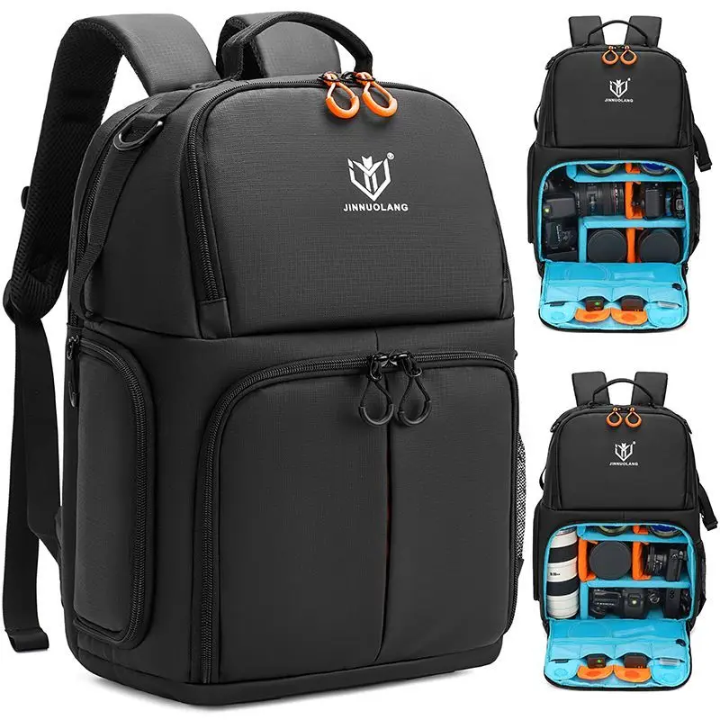 

Camera backpack, with tripod holder, for Canon, Sony and Nikon DSLR cameras - a travel waterproof photography camera bag