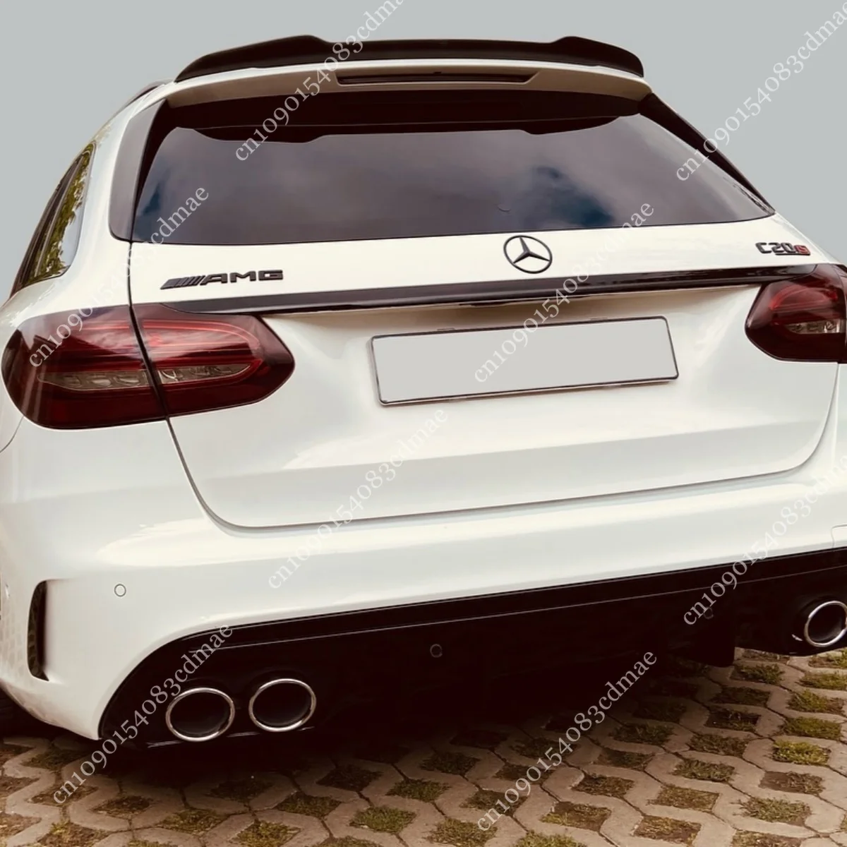 ABS Hochglanz-Schwarz Heckspoiler für Mercedes-Benz C-Klasse W205 Kombi S205 Stellwagen 2014-2021 Auto-Kofferraumabdeckung Flügel Tuning