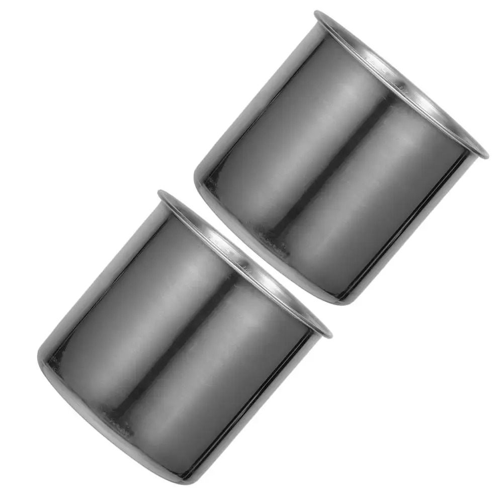 

2 Pcs Stainless Steel Measuring Cups for Rice Cooker Accurate Measurement Easy Cleaning Suitable Water Flour Ingredients Kitchen
