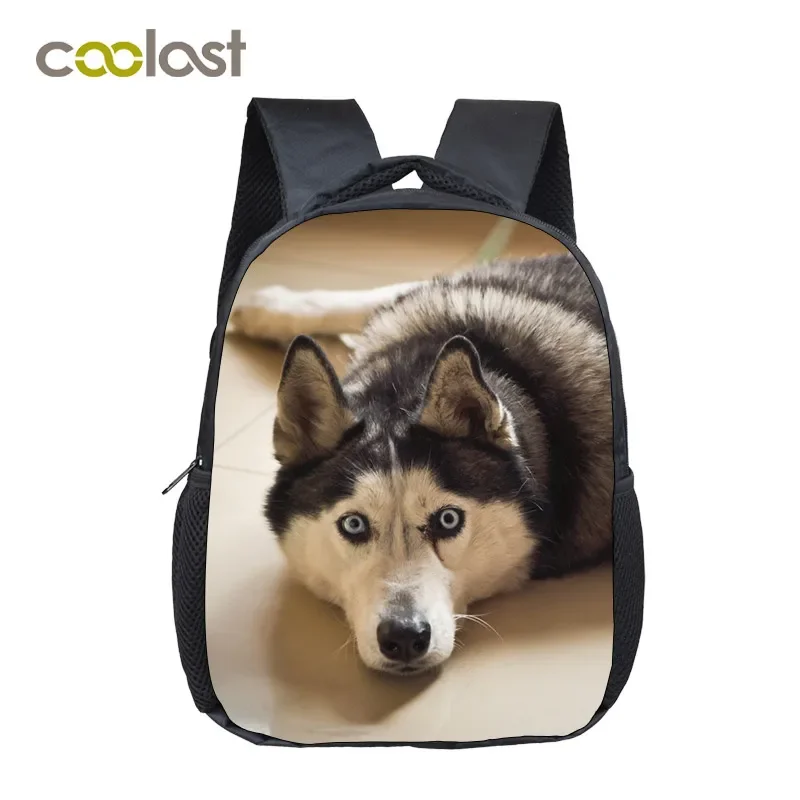 Lovely Tongue Out Husky Student Backpack Animal Print School Bag For Teenager Women Men Laptop Backpack Boys Girls Diaper Bag