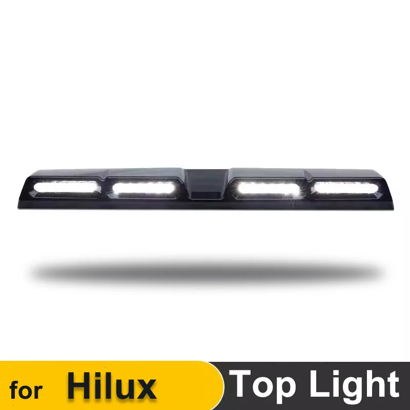 

Светодиодные спойлеры на крыше для Toyota Hilux 2024, верхний светильник, высокая яркость, прожектор, верхний свет, передние дневные ходовые огни