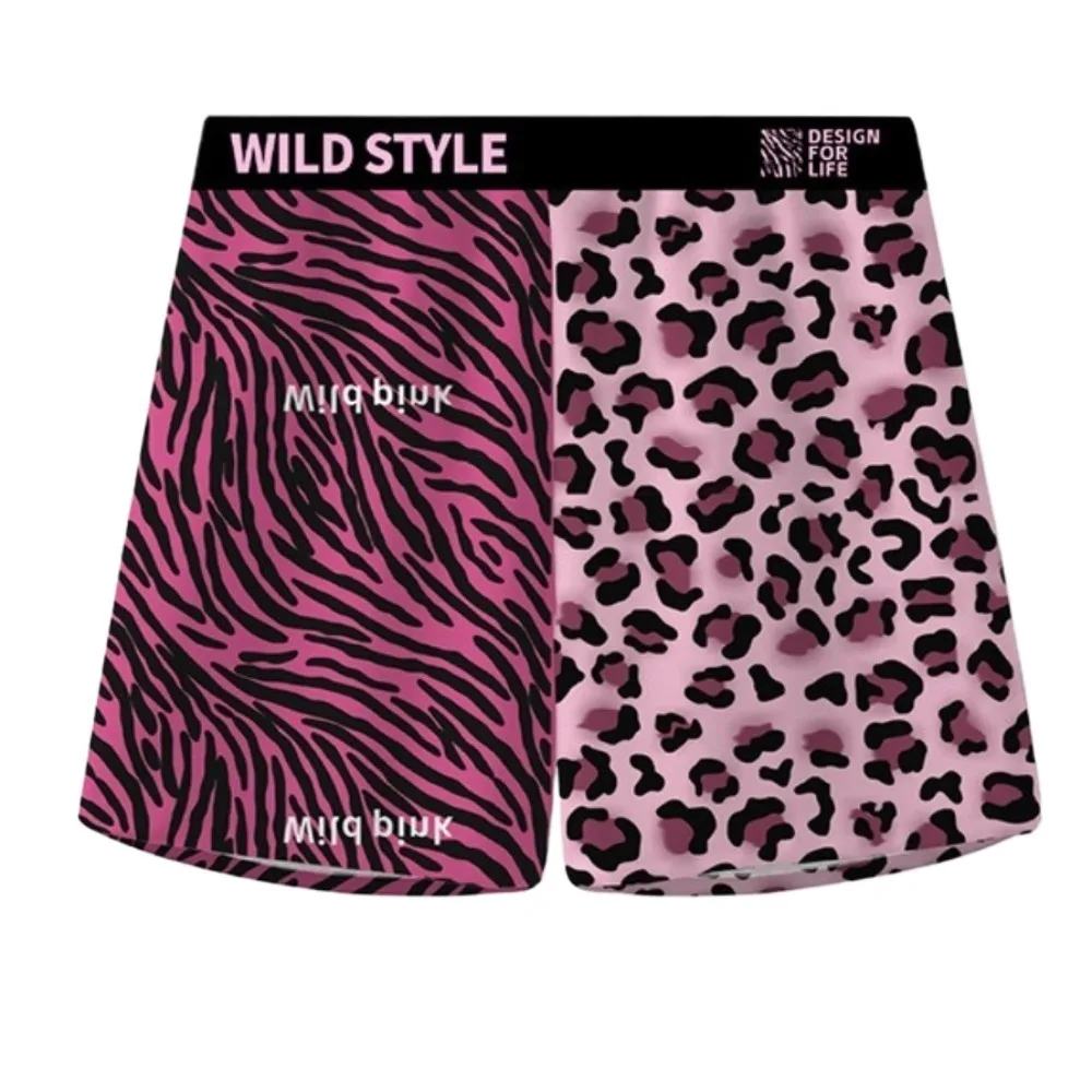 فضفاض ليوبارد شورتات للبحر السروال عالية الخصر الرجال النوم قيعان Sweatshorts الكلاسيكية فضفاض البنطلونات السراويل السراويل الصيف #1