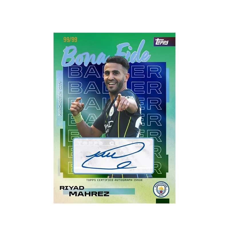 New 2025/26 Topps Manchester City Team Sets SEASON Collection Card Haaland Limited Signature