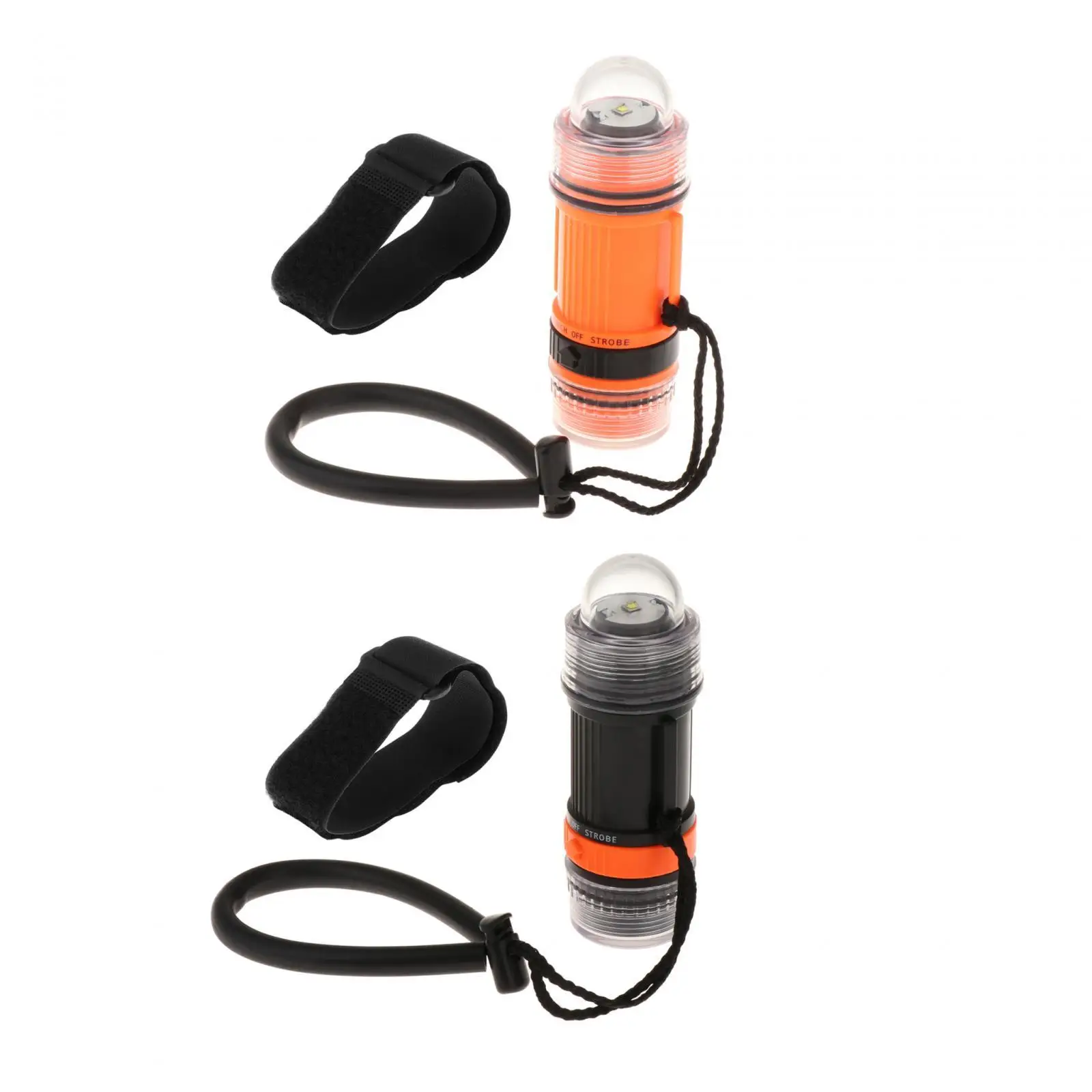 Diving Flashlight 2 in 1 Waterproof Night Dive LED Marker Light Dive Torch for Hiking Caving Underwater Sports Camping Deep Sea