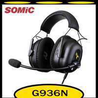 Somic G936N Headset USB Wired Earphones Lightweight Woven Earphone Portable Esports Gaming Headphones Customized Headphones Gift