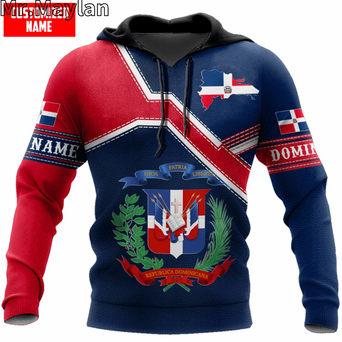 

PERSONALIZED DOMINICAN REPUBLIC Flag 3D Jacket Men/women Hoodie Unisex Casual Streetwear Sweatshirts Pullover Sudadera Hombre-66