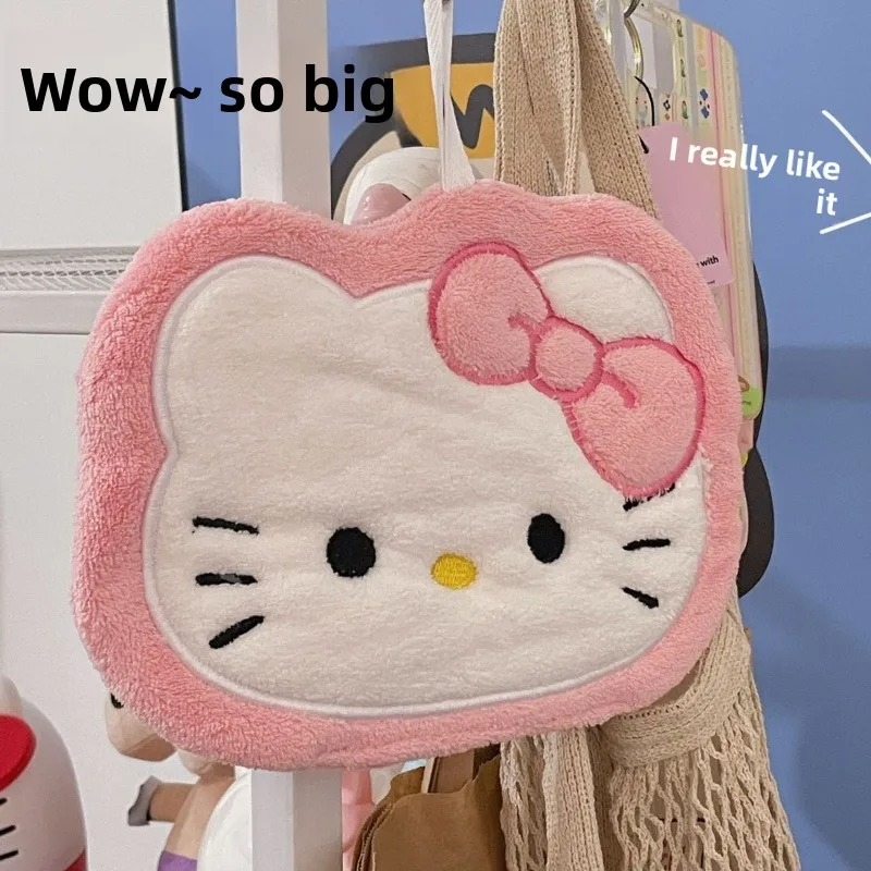 منشفة يد جديدة لطيفة على شكل قطة قابلة للتعليق فائقة الامتصاص وسميكة بالإضافة إلى منديل سميك للمطبخ والحمام #1