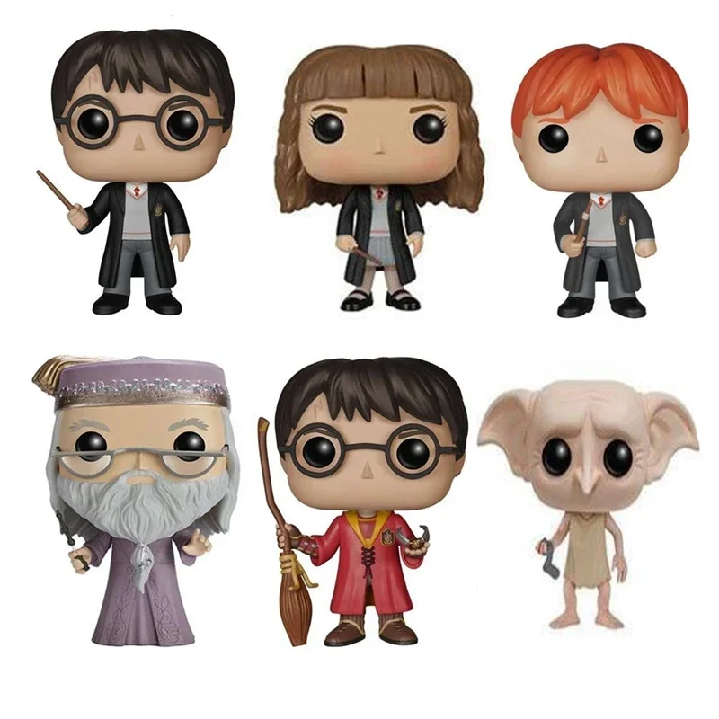 FUNKO POP Series Severus Snape Luna Dobby Hermione Rubeus Malfoy Vinyl Action Figure Collection Model Toys For Children Gift