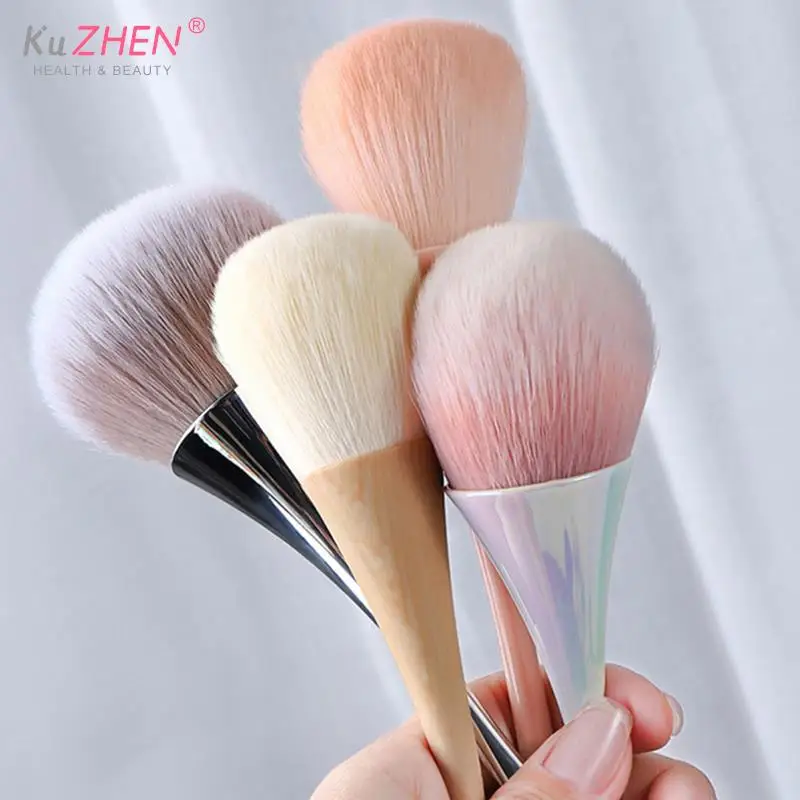 Dust Cleaning Nail Brush Manicure Nail Art Brush Big Head Flower Powder Blush Brush Salon Makeup Beauty Nail Accessories Tool