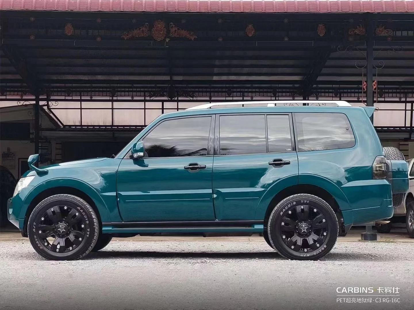 Beste kwaliteit kleurrijke auto bubble wrap vinyl inpakpapier PET glanzend helgroen koolstofvezel vinyl