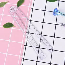 1PC Clear Design, Convient to Read Clear Plastic Acrylic Folding Straight Rulers 30cm Drawing Kid School Supplies