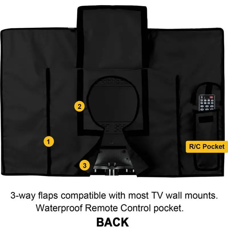 PVC Oxford Cloth Waterproof TV Cover Outdoor TV Dust-proof Protector Cover LCD TV Covers 22-24//30-32/36-38/46-48/50-52 inch