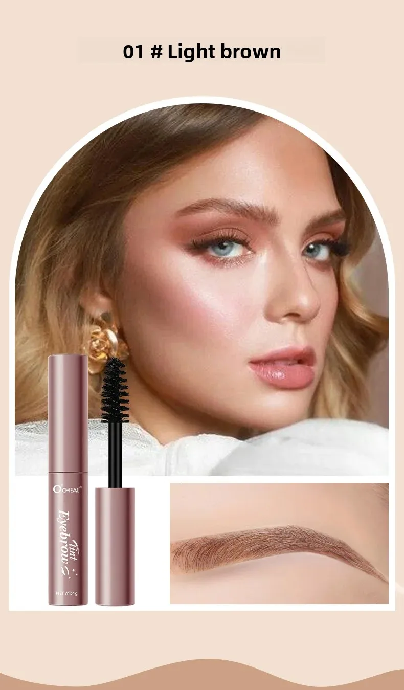 OCHEAL Dreidimensionale Augenbrauen-Färbecreme, vierfarbig, wasserfest, schweißfest, langanhaltendes Make-up für Augenbrauen