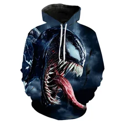 Mininstants-Sweats à capuche Venom Cartoon Anime pour hommes et femmes, Streetwear imprimé 3D, Pulls Respzed PVD, Survêtements pour enfants, Mode