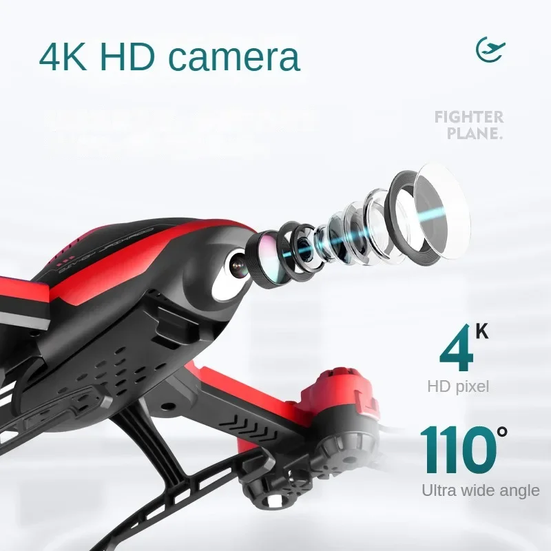 Professional Drone V10 4k Wide-angle HD Camera WiFi Fpv Height Hold Foldable RC Quadrotor Helicopter Camera-free Children\'s Toys